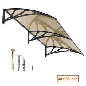 Ms03-4080-bb Guansu-cn New 40 Inch X 80 Window Awning Canopy Outdoor Eaves Shade Cover Solid Sheet Shelter