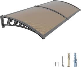 Zms01-1520-bb-fba Guansu-cn 60x80 Inch Window Door Awning Exterior Uv/rain/snow Protection Black/brown Board