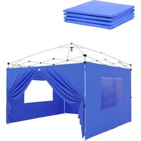 Gustowave 1009723260 4 Piece Instant Canopy Sunwall For 10x10 Pop Up - Waterproof