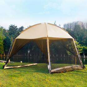 Gd-y069 Gvdv Screen House Tent 11x11 Ft Mesh Net Outdoor Camping Room Sun Shade