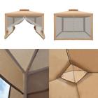 Gz2rwn10x10sd Aleko Gazebo Canopy With Netting Mesh Walls Picnic Sun Shade