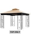 Gz798pst-brown Gz798pst-b Abccanopy Grill Shelter Replacement Canopy Roof For Model Rown