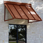 H22-wh-3brz Awntech Houstonian Metal Standing Seam Window Awning