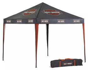 Hdx-98519 Harley-davidson Instant Canopy Tent 10x10ft Bar And Shield Logo With Carry
