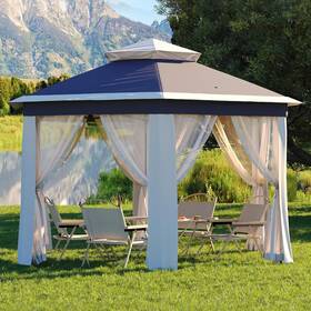 Harmonyhealth 199108334268 13 X 13ft Pop Up Gazebo Hexagonal Outdoor Canopy Shelter