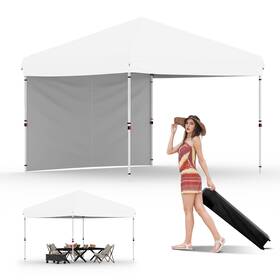 Bhmmouk58yfix0iolitjew7u Harmonyhealth 10x10 Pop Up Canopy Tent Outdoor With 1 Removable Sidewall