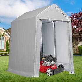 C0yqme23qevyq3aarhhyp68 Harmonyhealth 6ftx8ft Heavy Duty Outdoor Storage Shed And Carport Canopy With Roll-up Zipper Do