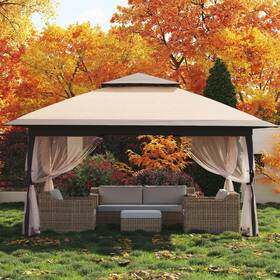 Dzkez9fabda-khdij1wgjayf56 Harmonyhealth 13x13 Canopy Tent Pop Up Gazebo With Mosquito Netting Outdoor