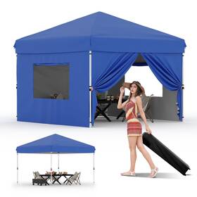Qmstpj-d8zrqu7sukbzdjgni5v Harmonyhealth 10x10 Pop Up Canopy Tent Outdoor With 4 Removable Sidewalls One-person
