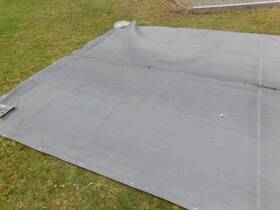 12ftcanopy Harpster 655329212209 Harpsters Canopy Tarp - Hd Silver Fits A 20ft X With Accessories