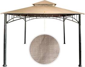 Hettrick 313030624635 10x10 Replacement Canopy Roof Cover Top Only For Target Madaga Gazebo Khaki