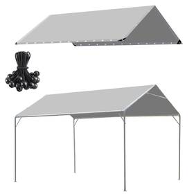 Hfyzz 235482506609 10 X 20 Ft Heavy Duty Carport Replacement Canopy Cover Waterproof And Uv