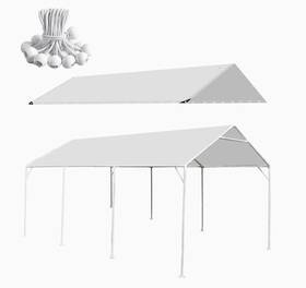 Hfyzz 235482506647 10 X 20 Ft Heavy Duty Carport Replacement Canopy Cover Waterproof And Uv