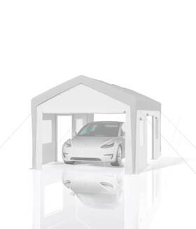Hipicute 198723352244 10ftx20ft Waterproof And Uv-resistant Carport Canopy Cover -220g Pe Fabr