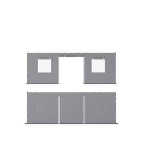 Hipicute 198723536590 Heavy Duty Carport Sidewalls - Waterproof And Uv Resistant 220g Pe Fabric Fit