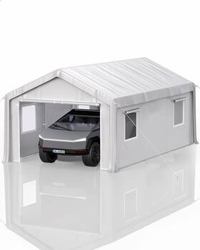 20ftx Hipicute 198723990842 10ft X Portable Garage Heavy Duty Carport With 180g Side Walls Fron