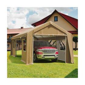 Hipicute 967726107724 Carport 12ftx20ft Heavy Duty Canopy Portable Garage 4 Roll-up Doors And