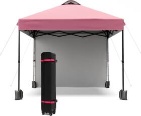 Tsjp4-2alrg15f Hipicute 9pqep5hlla0pi 10x10 Pop Up Tent Canopy Sidewall Upf 50 Easy To Set Portable Gazebo Pink