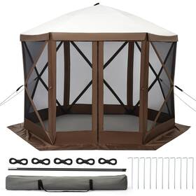 Bvxv5kkrpzxrjvu7qyrkzqk9m Hipicute 10x10ft Pop Up Gazebo Screen Tent With Mosquito Netting 6 Sided Pop-up