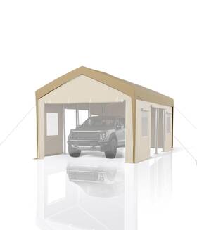 Ci2oaoorziuten3h0sexcw78k7x6d Hipicute 13ftx25ft Waterproof And Uv-resistant Carport Replacement Canopy Cover -220g Pe F