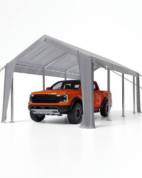 Cj0dsoe89dnmf7lqzjwi5gifz4ced Hipicute 13ftx20ft Waterproof And Uv-resistant Carport Replacement Canopy Cover -220g Pe F