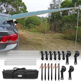 Hp240423 Hipierfx 10x16 Ft Car Side Awning With Pole Outdoor Camping Tent Tarp Waterproof Canop