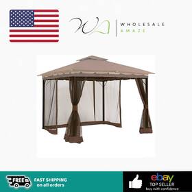 Fj3915168 Hisecome Gazebo Universal Replacement Mosquito Netting 10ft X 12ft Outdoor Canopy
