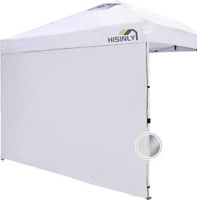 300d Hisinly 714330858988 Canopy Sidewalls 10 Ft Sunwalls With Silver Coating Uv Protection A