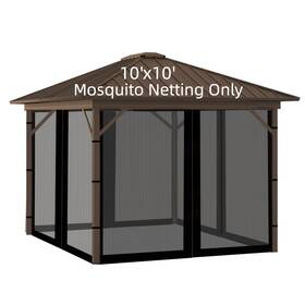 Wzh10-10 Hiviva Gazebo Mosquito Netting 10ft X Universal For Canopy Tent 4-panel W