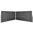 Hjs7820168999992by Retractable Side Awning Black