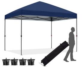 Hlong 714477687205 Pop Up Canopy Tent 10x10 For Outdoor Heavy Duty Commercial Instant Sun Shelte