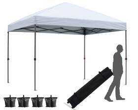 Hlong 784126915355 Pop Up Canopy Tent Outdoor Portable Easy 8x8 White