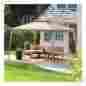 Hn-vdg661 Coral Coast Backyard Festival Gazebo Canopy Outdoor Garden Patio Pool Steel Fram