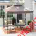 Hn-vdg662 Coral Coast Prairie Grass Gazebo Canopy Outdoor Backyard Patio Pool Relaxation
