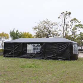 Home 629721560947 10ftx30ft Outdoor Party Tent Waterproof Canopy Patio Wedding Gazebo Black