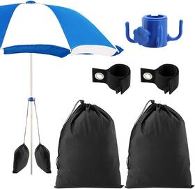 22413514 Homfanseec Canopy Weights Summer Beach Umbrella Sand Bags 2pcs Tent Sandbags For