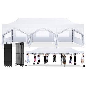 69841540 Hoteel 10ftx30ft Canopy Heavy Duty Pop Up Outdoor Gazebo Instant Shelter
