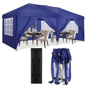 Hoteel 744759663535 Canopy 10x20 Pop Up Tent With 6 Sidewalls Easy Waterpro