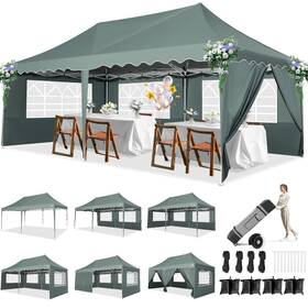 Hoteel 897127368764 Tents For Parties 10x20 Canopy Outdoor Canopies With Sidewalls And Chur