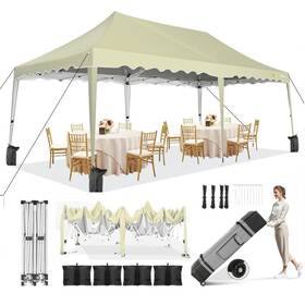 Hoteel 975466256152 10x20 Canopy Pop Up With Sidewalls Waterproof Party Tent Easy Cano