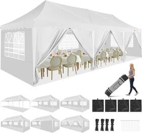 Hoteel 977520459943 10x30 Canopy Tent With Walls Party Pop Up Event