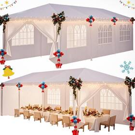 Hoteel 978301536259 10x30 Party Tent With 8 Removable Sidewalls For Parties Weddings Bbq Water