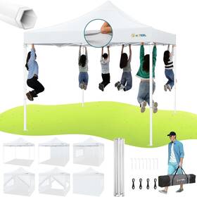 Hoteel 979305688876 Canopy Tent 10x10 Heavy Duty Pop Up With Sidewalls Commercial