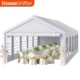 Houseshifter 197839112773 33x17ft Canopy Waterproof Galvanized Steel Wedding Party Tent Shelter Sidewalls