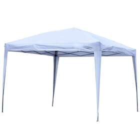 Yh-f-ob-gz032wh Huluwat Folding Tent 10-ft X Outdoor Practical Rustproof Permanent White