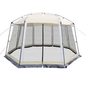 Hyper Venture 733810764519 Screen House 13x13 Feet Octagonal Mesh Canopy Camping Gazebo Shelter Tent For