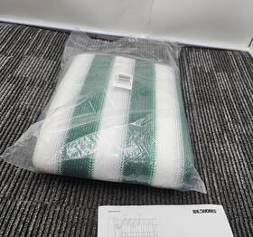 Zb7686grn Ideaworks Qty 2 Pss-grn 201-1005 Green White Striped Deck Fence Privacy Screen