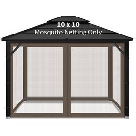 Iheqard 754197878064 Gazebo Replacement Mosquito Netting Outdoor Universal Canopy 4-panels