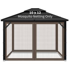 Iheqard 754197878071 Gazebo Replacement Mosquito Netting Outdoor Universal Canopy 4-panels