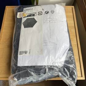 003.961.38 Ikea Lindoja Umbrella Replacement Canopy Only 118 1/8 Inch Black New